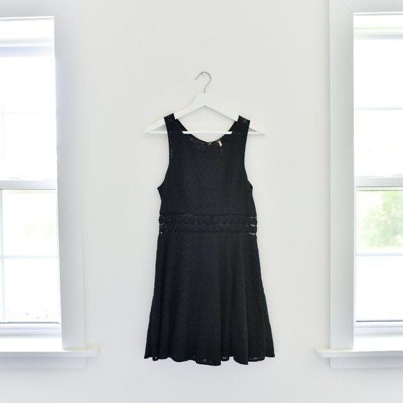 Free People Black Daisy Lace Dress - Picture 1 of 3
